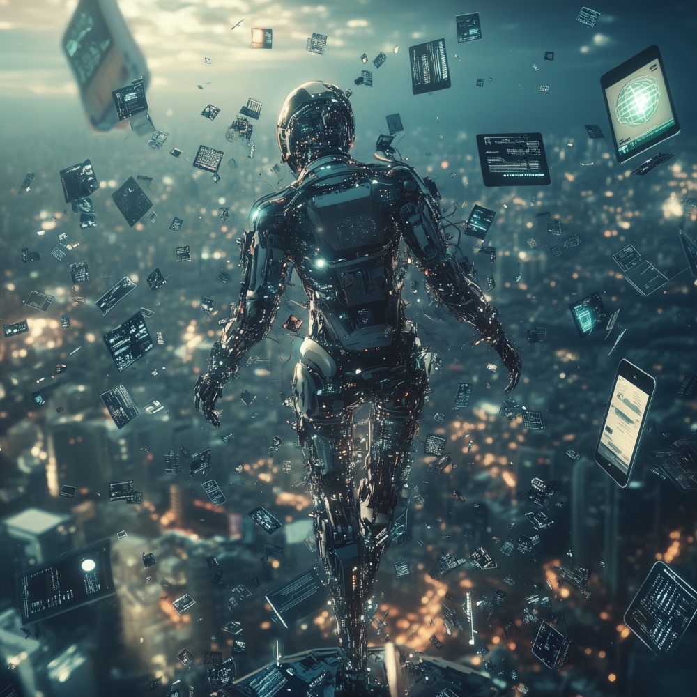 An abstract image representing the visionary technology being built at Balnce to engineer AI that serves people.