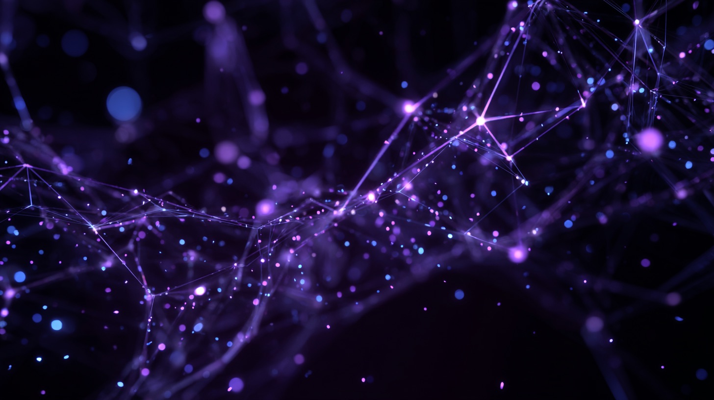 A beautiful, intricate network of glowing lights, representing a complex and elegant system.