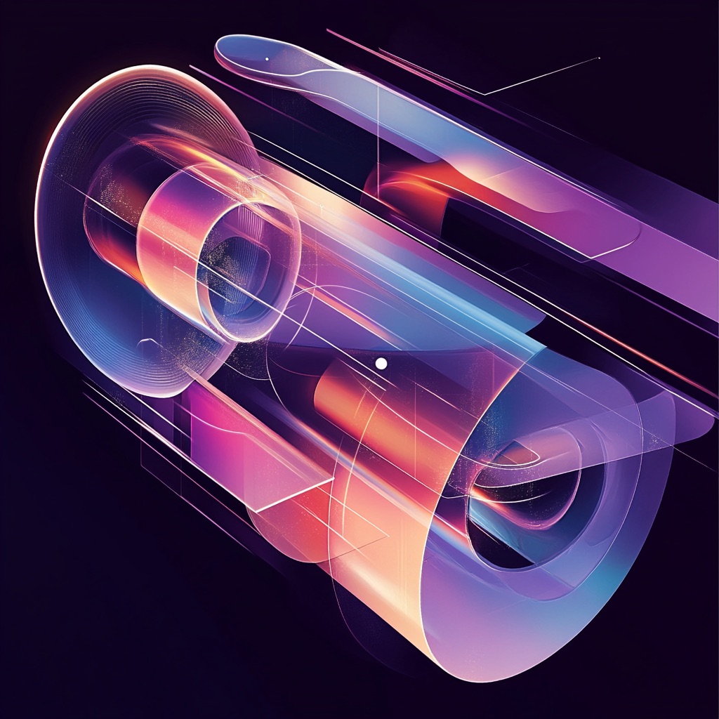 An illustration embodying the Imagination Engine, where symbolic primitives act as the building blocks of thought.